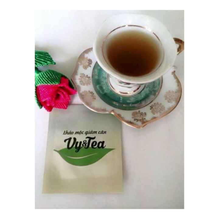 Trà thảo mộc giảm cân Vy & Tea + Tặng Gương Tròn+Thước dây 150cm