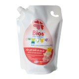 Nước Giặt Quần Áo Em Bé BIOS 6+ hương Powder Incense Túi 1 Lít
