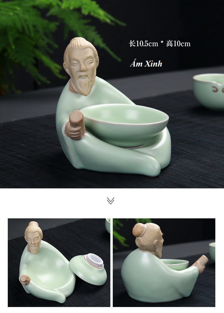 Bộ ấm trà sứ Tiên Ông