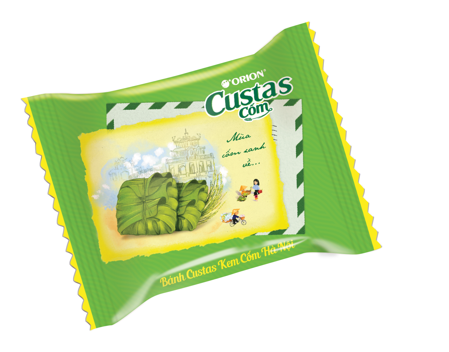 [Siêu thị WinMart] - Bánh vị Kem Cốm Custas hộp 12P 276g
