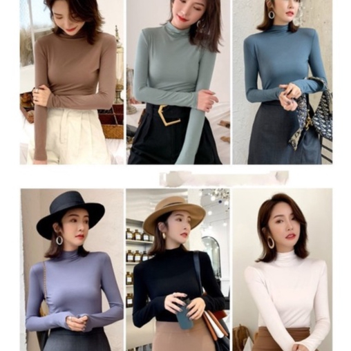 Áo Giữ Nhiệt Thun Lạnh Cổ Lọ Cao Cấp