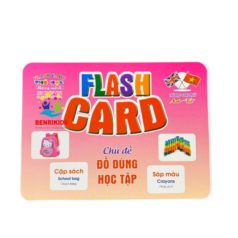 Glenn Doman pre educational many topics in English-Vietnamese smart learning cards for kids Bibo learning cards flash cards educational toys help kids understand more about the world.
