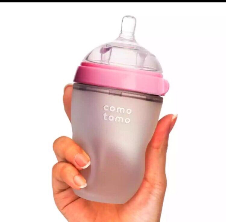 Bình sữa comotomo 150ml/250ml đủ màu [Tặng kèm núm ti thay thế]