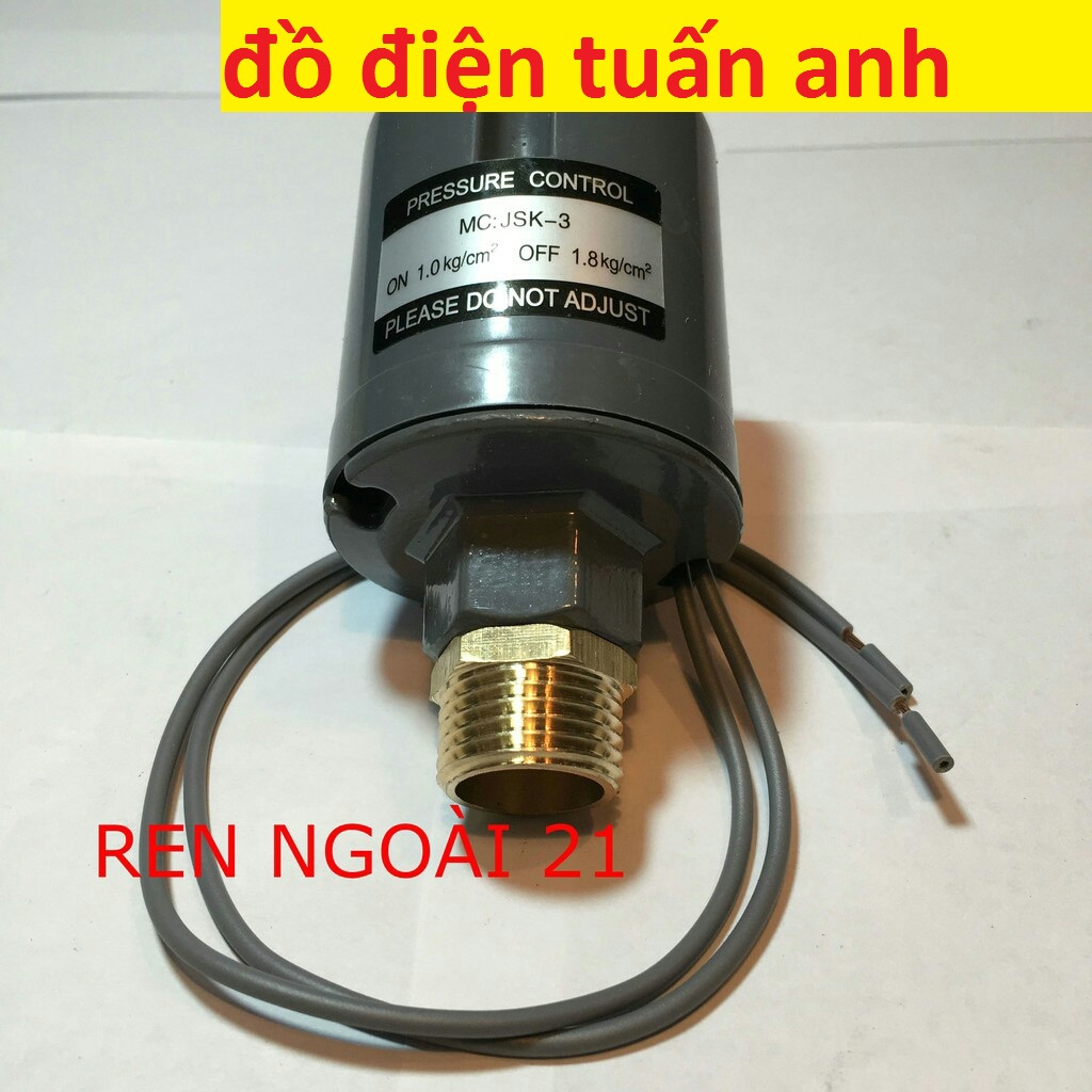 Rơ le máy bơm tăng áp ren 21mm