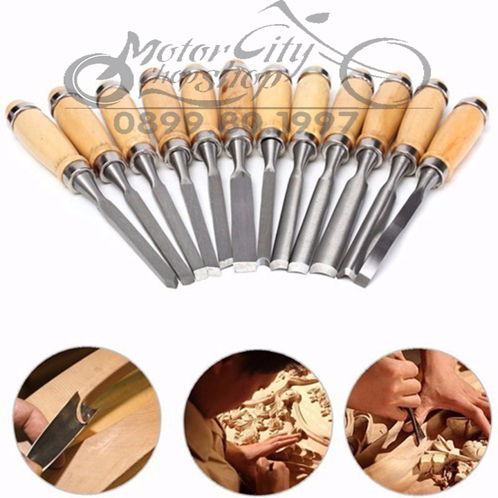 Bộ đục gỗ 12 cây cao cấp tiện dụng