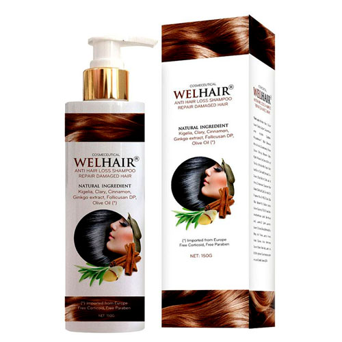Dầu gội Welhair – Hỗ trợ ngăn ngừa rụng tóc, giúp tóc chắc khỏe (Chai 150g)