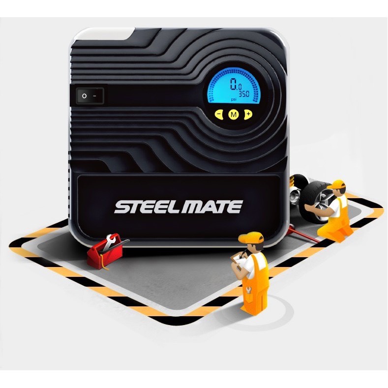 [Nhập RS0822 giảm 30k cho đơn 99k]Bơm Ô Tô Mini Tự động ngắt Steelmate