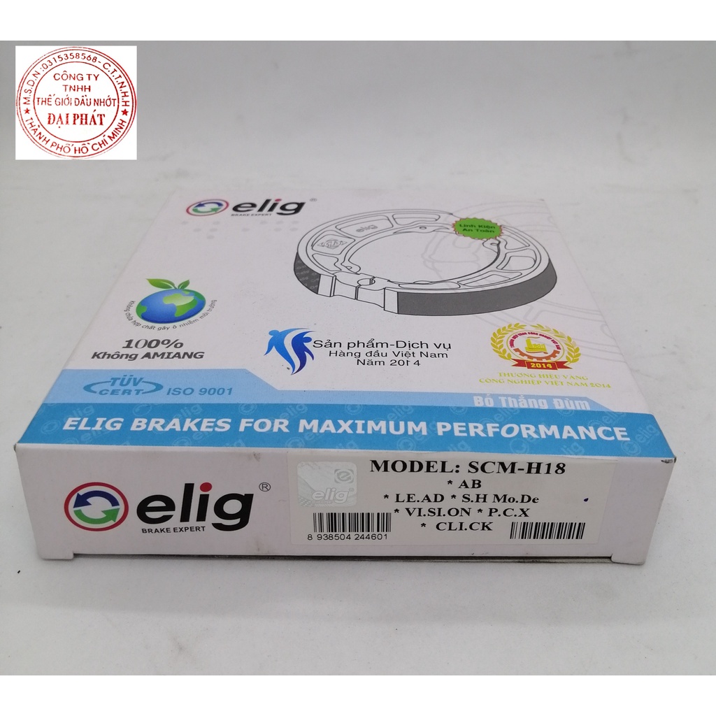 Bố thắng Elig đùm sau cho ab - lead - sh mode - vision - pcx - click