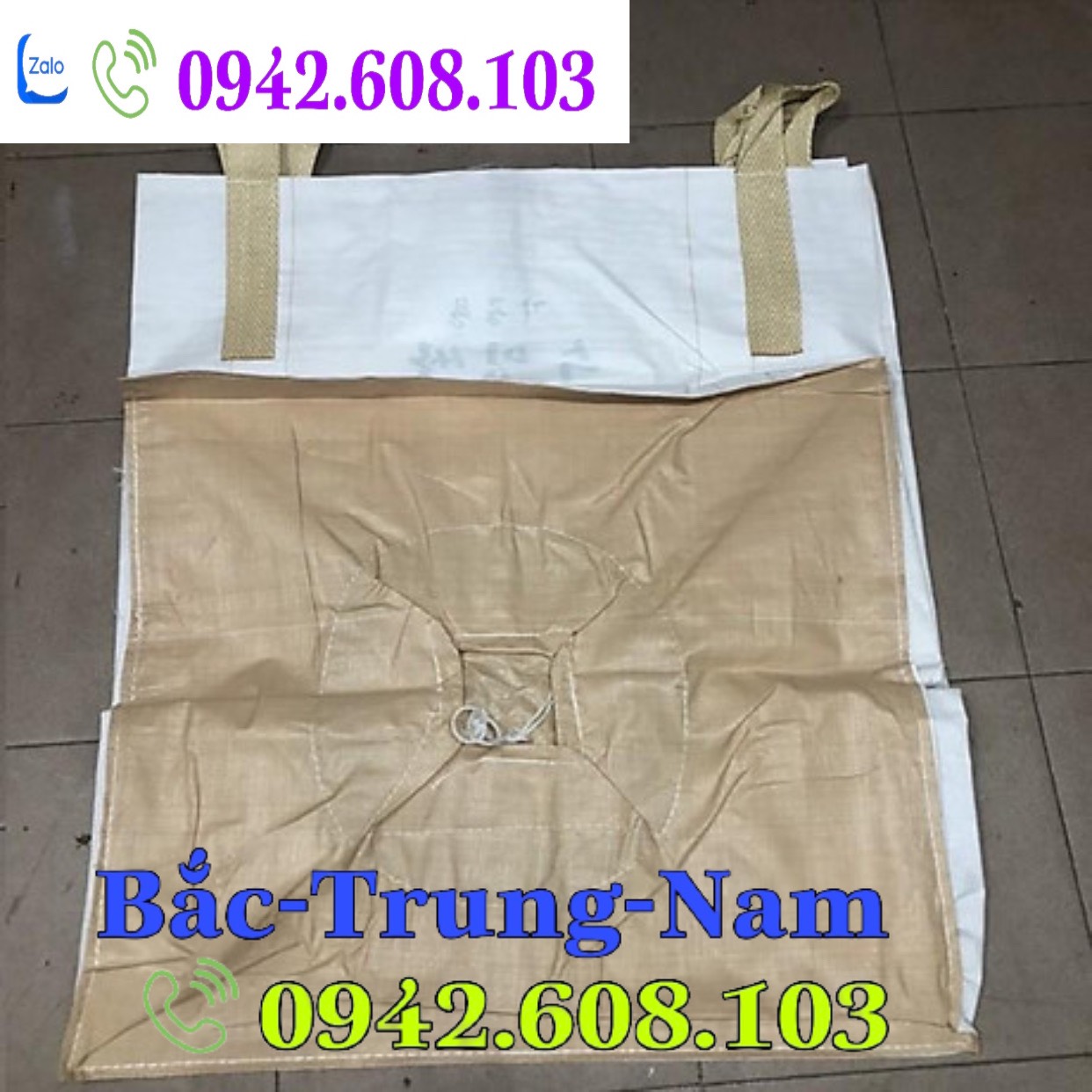 Bao tải jumbo cẩu hàng đáy xả