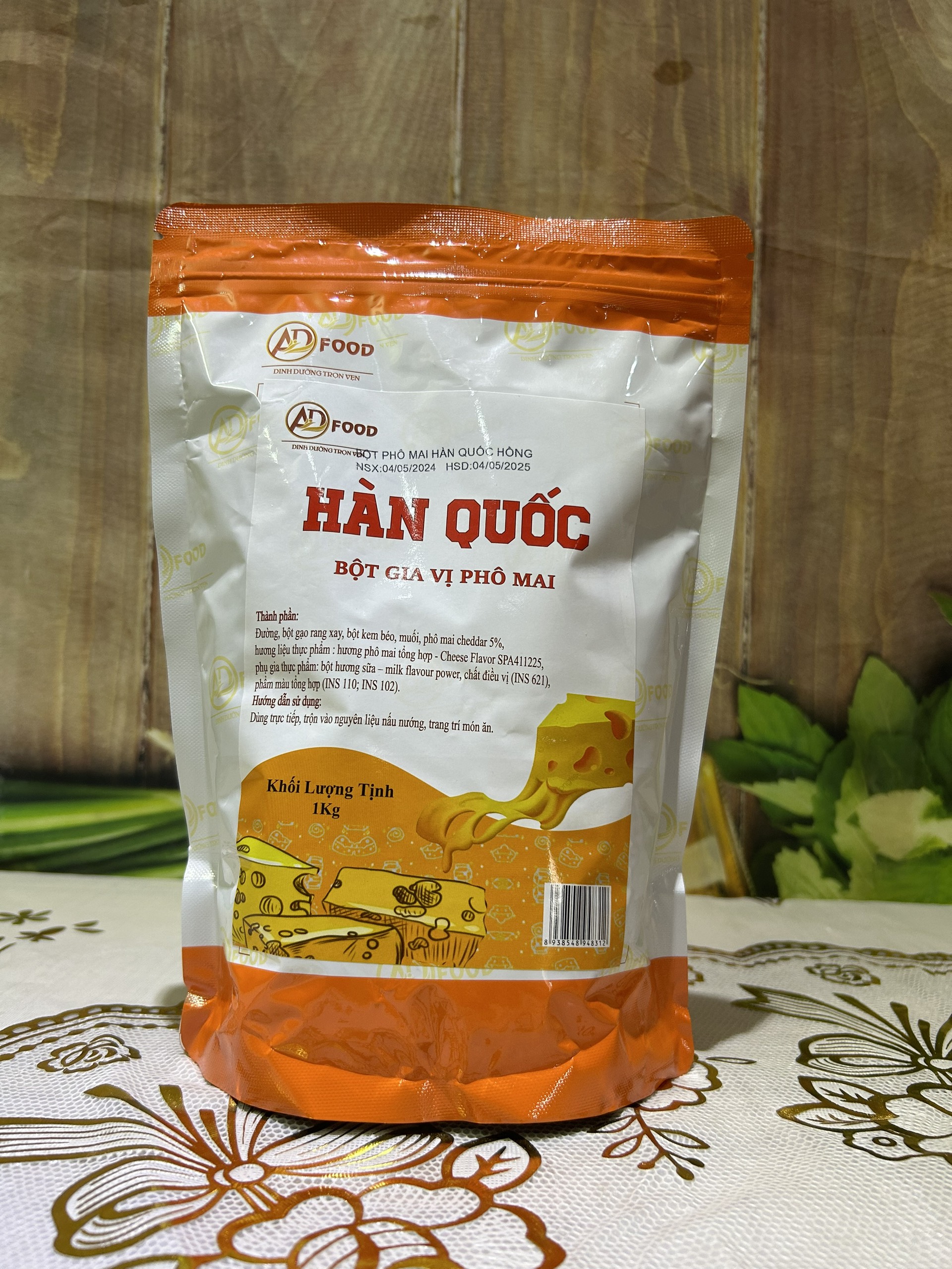 1 KG BỘT PHÔ MAI HÀN QUỐC HỒNG