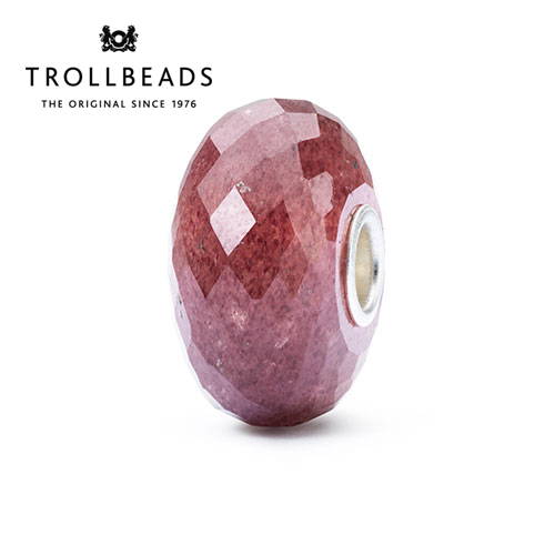 TROLLBEADS Đá Quý Tự Nhiên Strawberry Quartz
