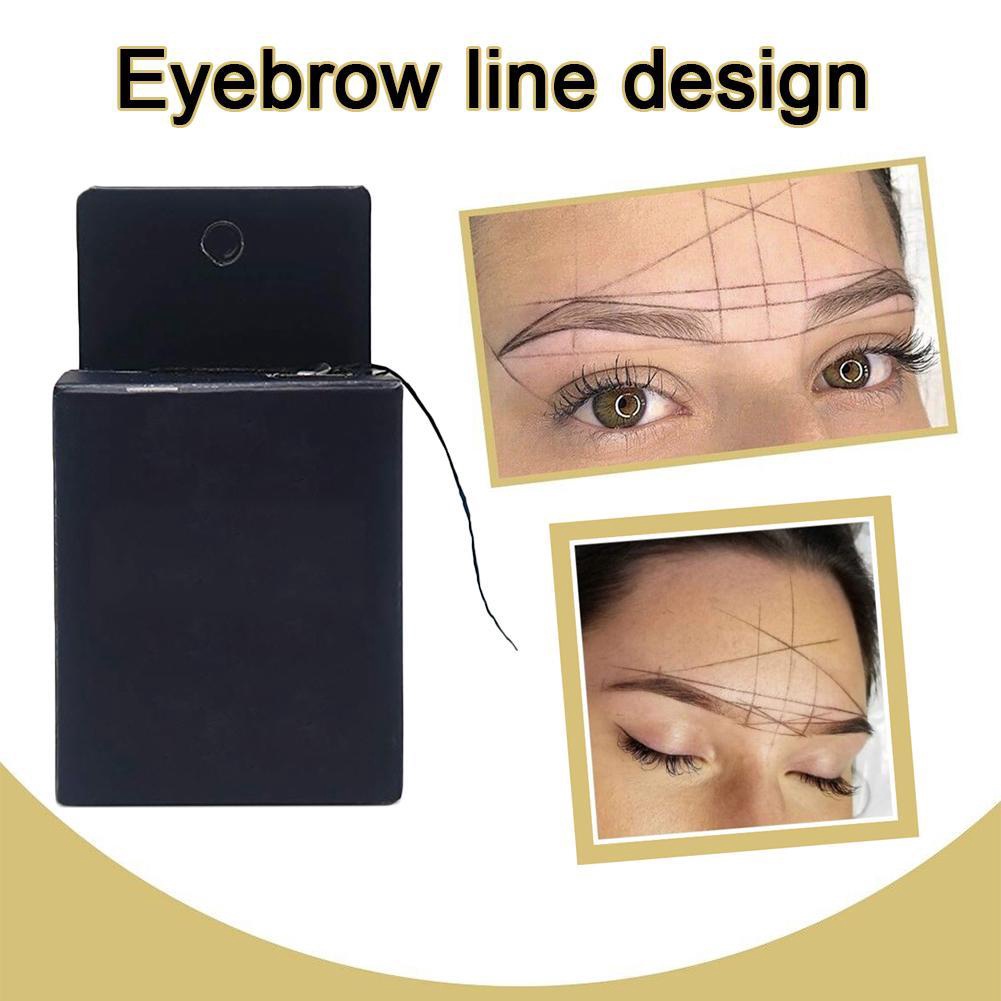 Set gồm Cung đo lông mày thần thánh + Hộp Chỉ than hoạt tính Vẽ Lông Mày phun xăm điêu khắc