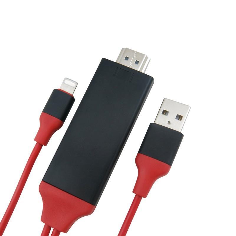 [HCM]Cáp chuyển HDMI qua USB đa năng TypeC Iphone Android dài 1M Cáp HDMI đa năng cho Android  Type-c iphone kết nối âm thanh và hình ảnh lên ti vi dài 1M (MHL IPHONE ĐA NĂNG )