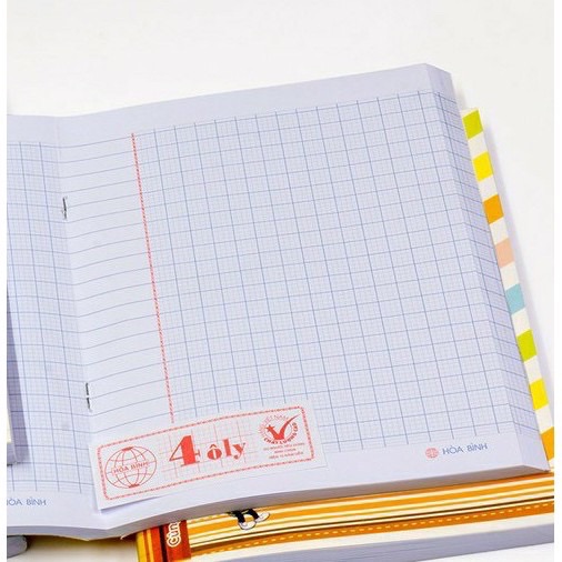 Tập abc hoà bình 96 trang 80gsm 4 ô li
