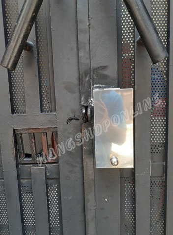 [HCM] Nắp che mưa inox cho khóa cổng