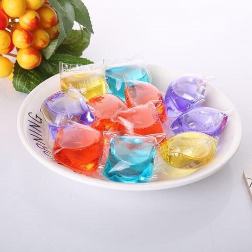 Hộp 30 Viên giặt xả quần áo đồ vải 2 in 1 hạt hương hoa thơm lâu dịu nhẹ dạng túi gel nước [ hộp 30 viên ]