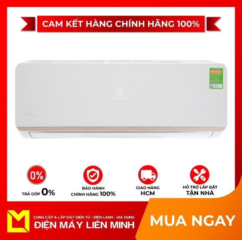 Bảng giá Máy lạnh Electrolux Inverter 1 HP ESV09CRR-C6 Mới 2020 - Chức năng tự chẩn đoán lỗi, Có tự điều chỉnh nhiệt độ (chế độ ngủ đêm), Thổi gió dễ chịu (cho trẻ em, người già), Hẹn giờ bật tắt máy, Làm lạnh nhanh tức thì