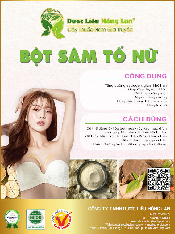 ✅ 100g bột sâm tố nữ loại 1 -