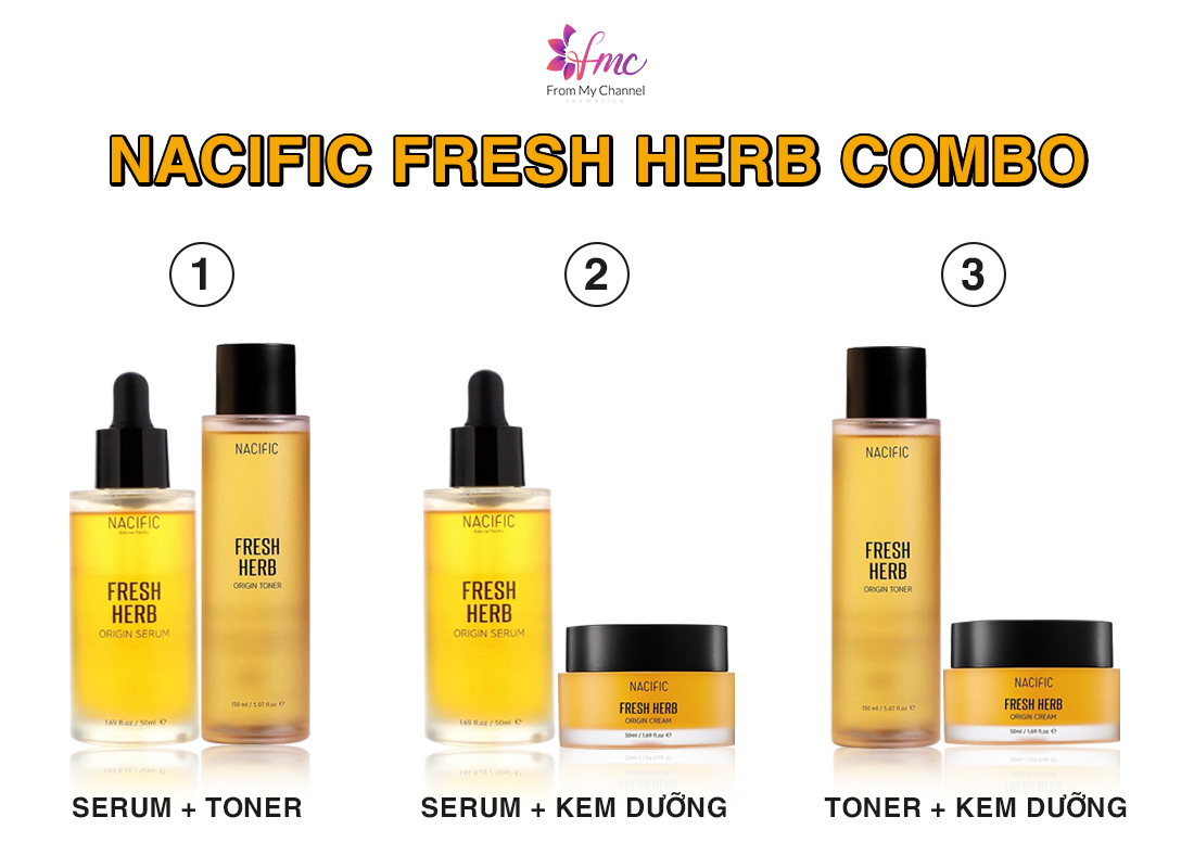 Kem Làm Dịu Da Nacific Fresh Herb Origin Cream 50ml