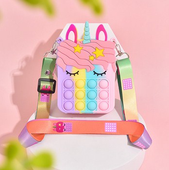 Túi đeo pop it mini xinh xắn cho bé gái, người lớn giao mẫu ngẫu nhiên