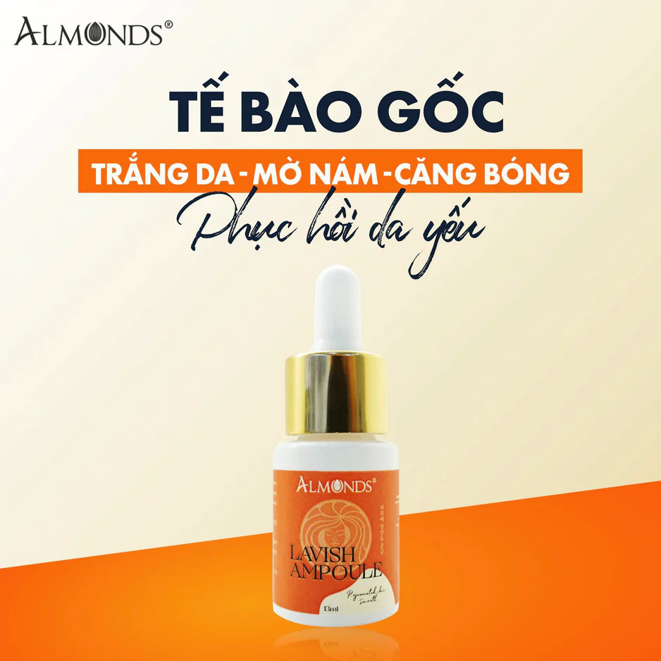 Serum Tế Bào Gốc Phục Hồi Da Almonds Lavish Ampoule