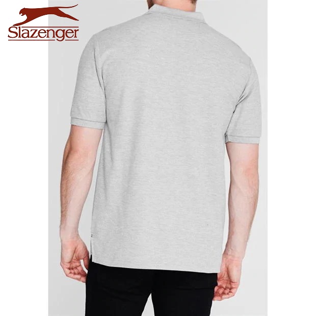 Áo Thun Polo Nam Slazenger Plain (màu Grey Marl) - Hàng size UK