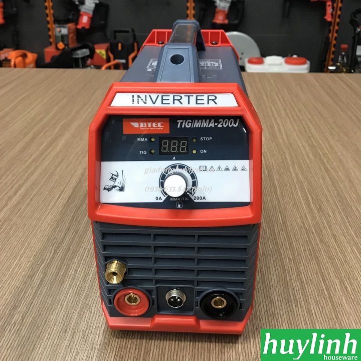 [HCM][Trả góp 0%] Máy hàn điện tử Btec TIG MMA 200J