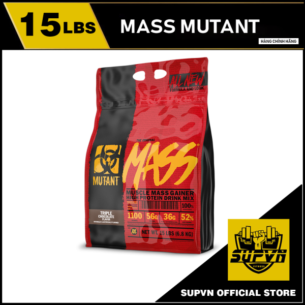 Mass mutant 15lbs (6.8kg) - Sữa tăng cân nhanh cho người gầy - Mutant mass weight gainer protein powder - 15lbs
