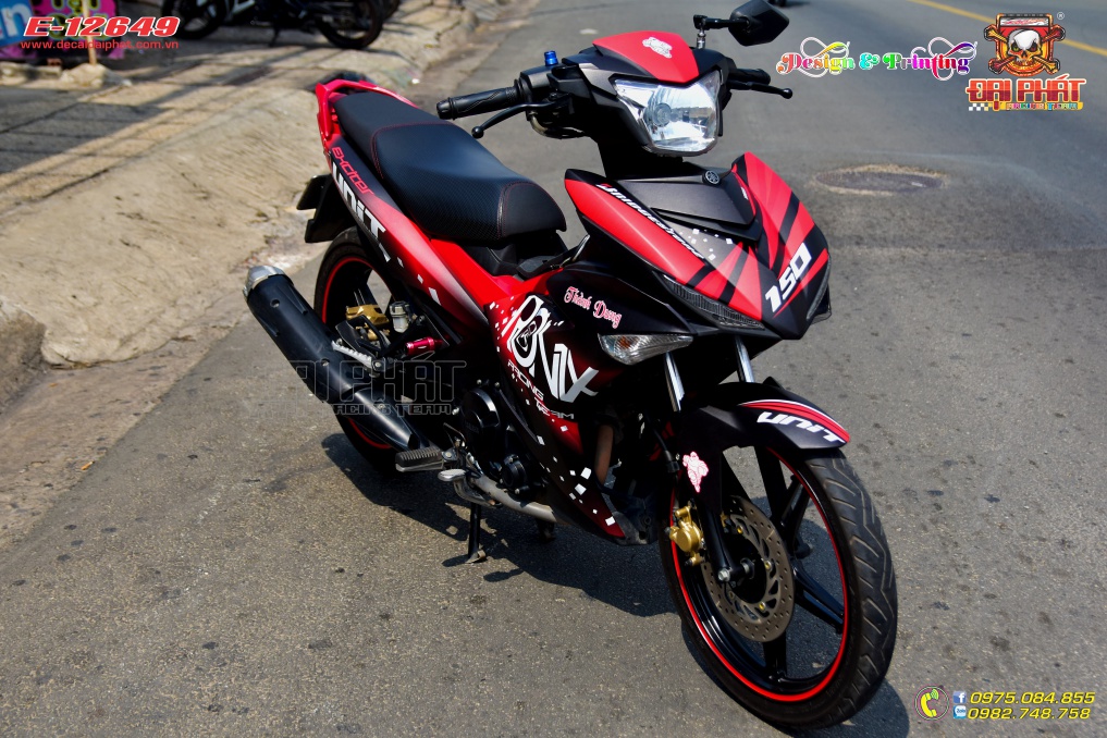 Tem Trùm Exciter 150 Ronix Đỏ Đen Nhám - E-12649