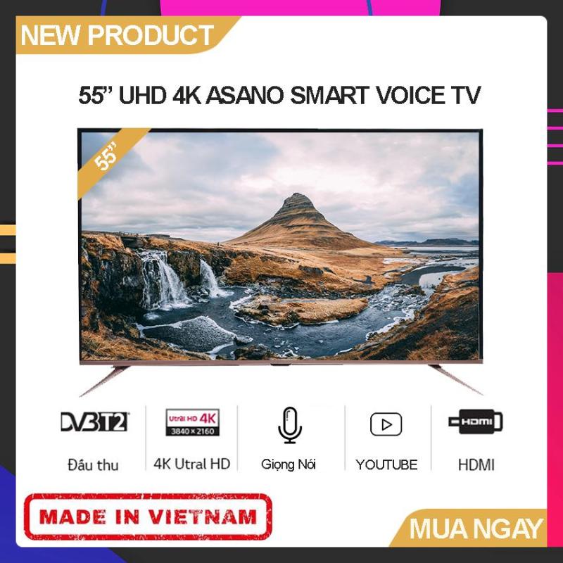 Bảng giá Smart Voice TV Asano 55 inch UHD 4K  - Model 55EK7 (Android 7.1, Tích hợp giọng nói, Youtube, Tích hợp DVB-T2) - Bảo Hành 2 Năm