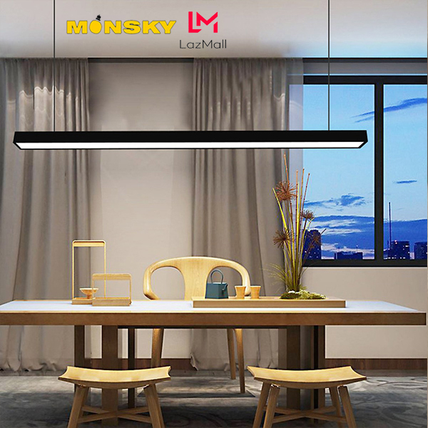 Đèn máng thả trần MONSKY cao cấp khung nhôm, led loại 1 HKT00 trang trí văn phòng 30w