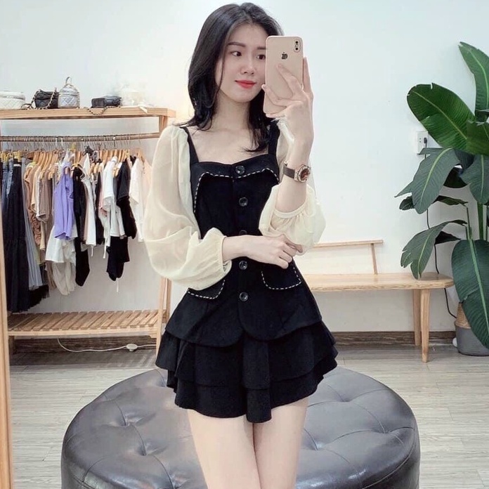 Áo kiểu pha tơ oranga tiểu thư