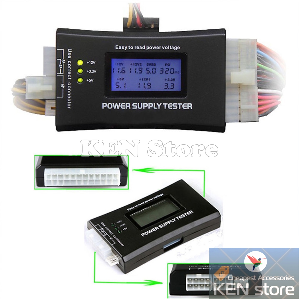 Bộ thử test nguồn máy tính (PSU) có màn hình led