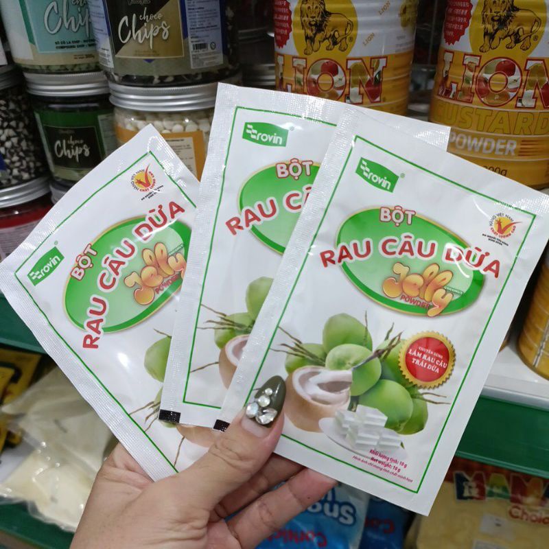 Bột Rau câu DỪA Hoàng Yến 10g