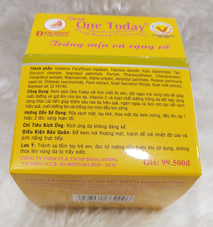 Kem nám ốc sên One Today 8g