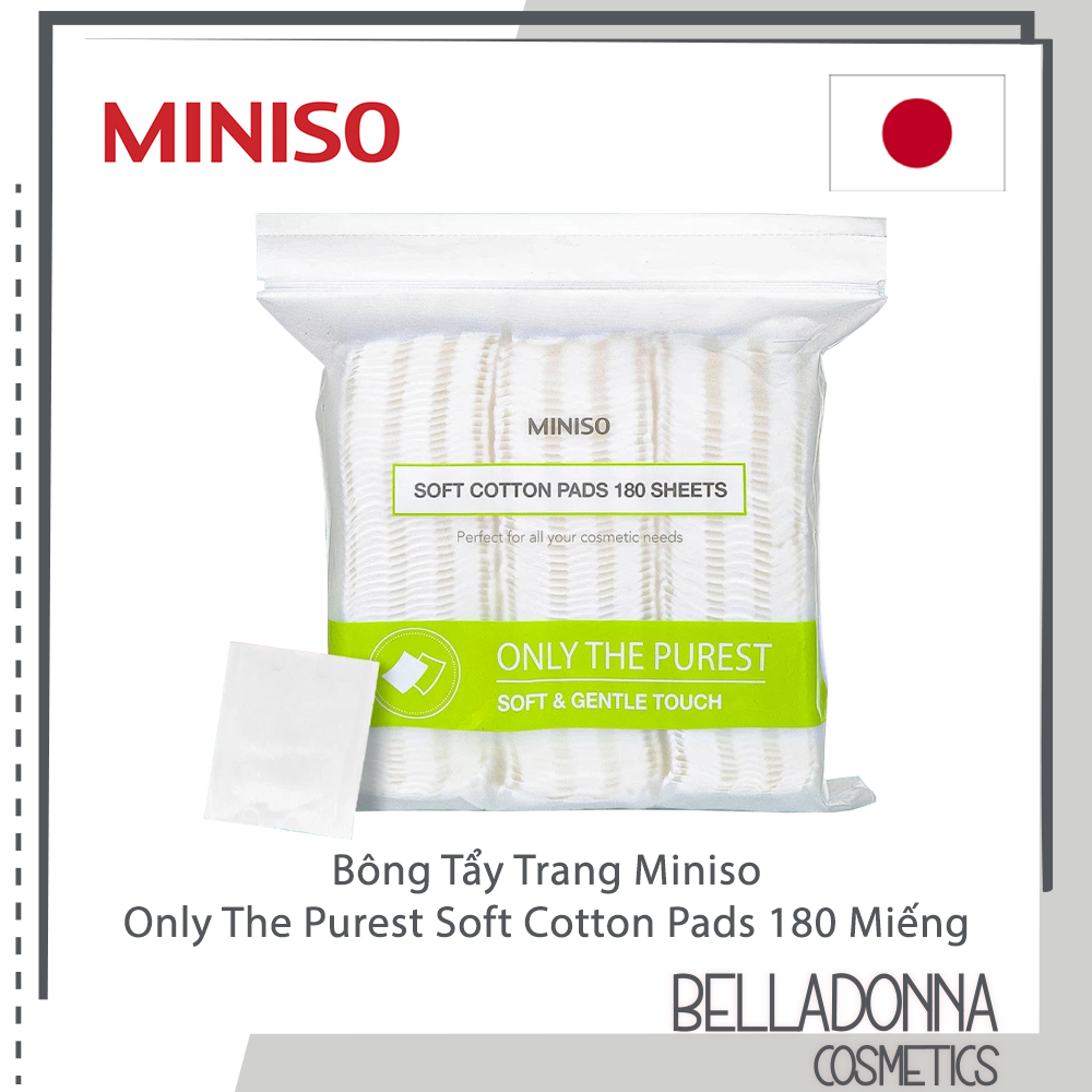 Hộp Bông Tẩy Trang Miniso Loại 1000 Miếng - Màu Ngẫu Nhiên