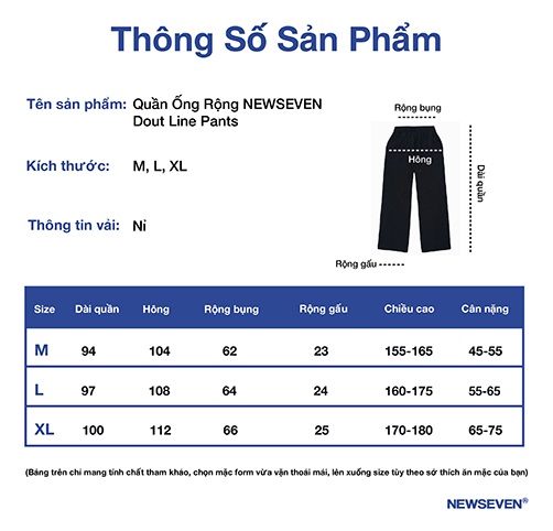 Quần Ống Rộng NEWSEVEN Dout Line Pants