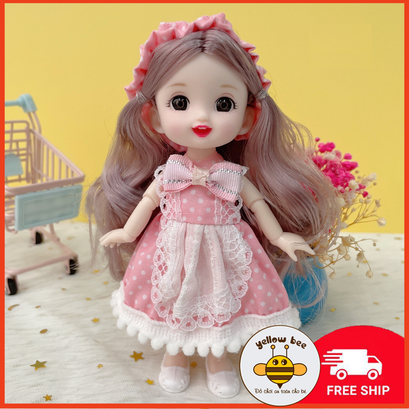 Búp bê Barbie 17cm cho bé gái
