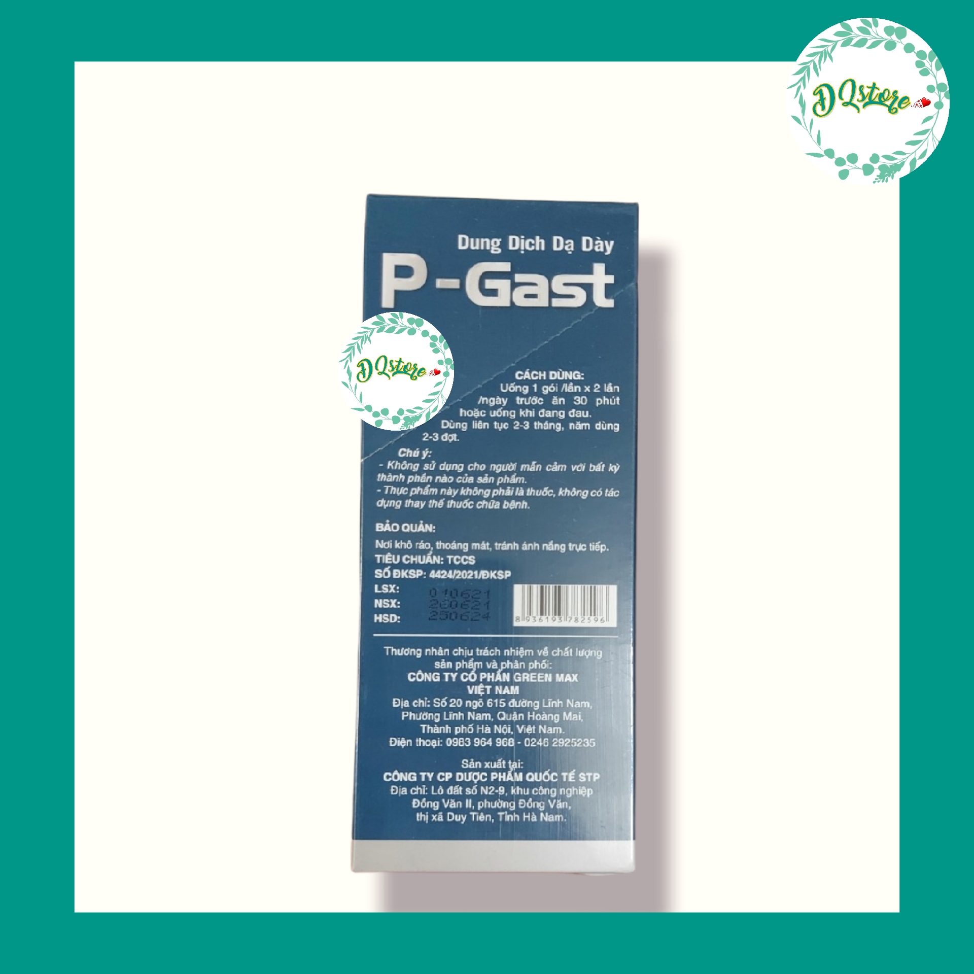 Dung dịch dạ dày P-GAST - hộp 15 gói