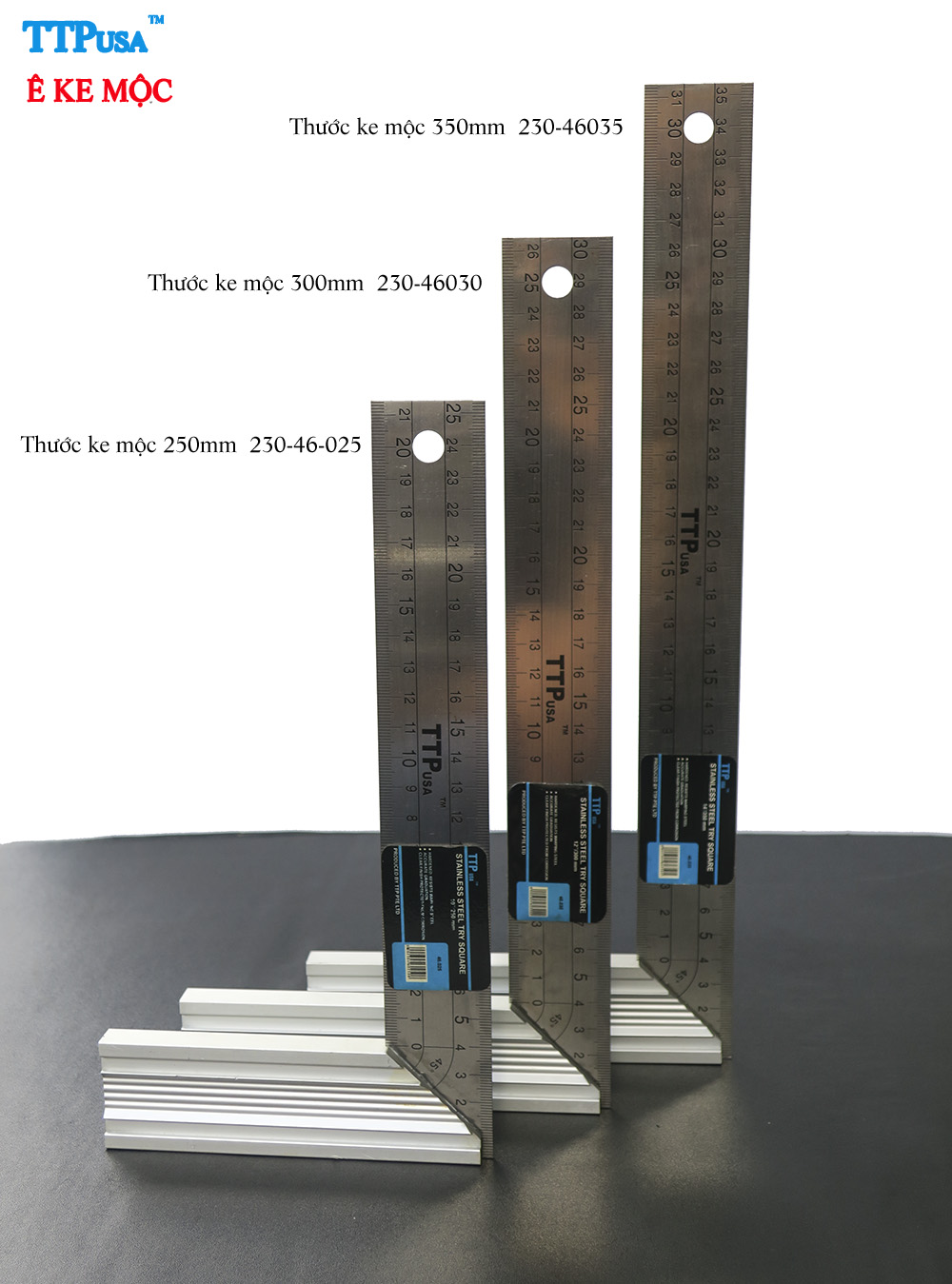 Thước ke mộc 250mm TTPusa