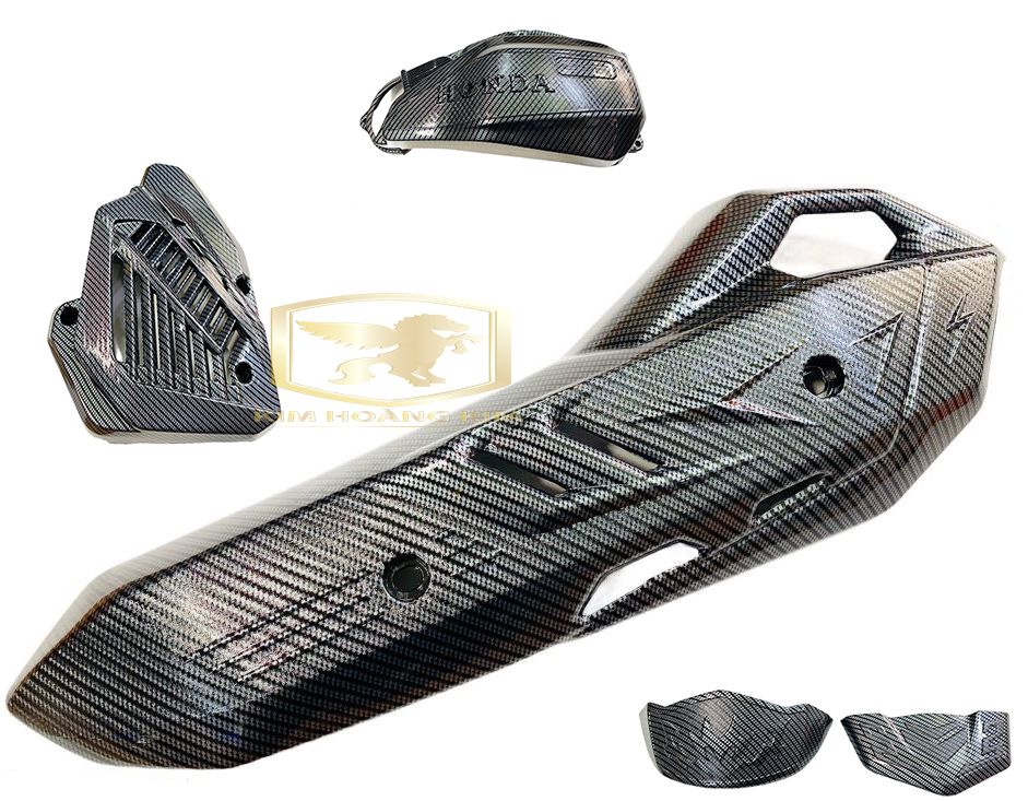 ComBo 6 Món (Ốp Pô+Pô E+Che Két mỏ dè) CARBON GẮN AIRBLADE 2020