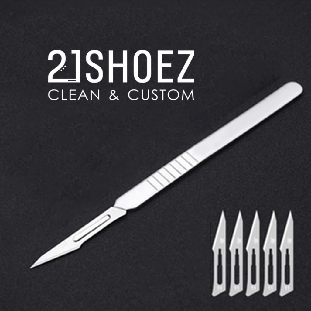 [HOT] Cán Dao Mổ Thép Không Gỉ Custom Giày ( Tặng 5 Lưỡi Dao ) - 21SHOEZ