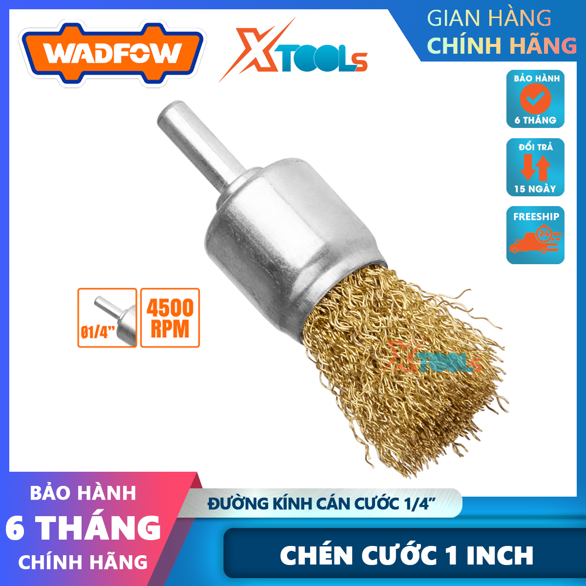 25mm wasfow wce5start Cup, 25mm brush diameter, 1/4 Shank, 0,3mm wire diameter, 25mm length for planing, grinding, edges, eraser/stripping-genuine