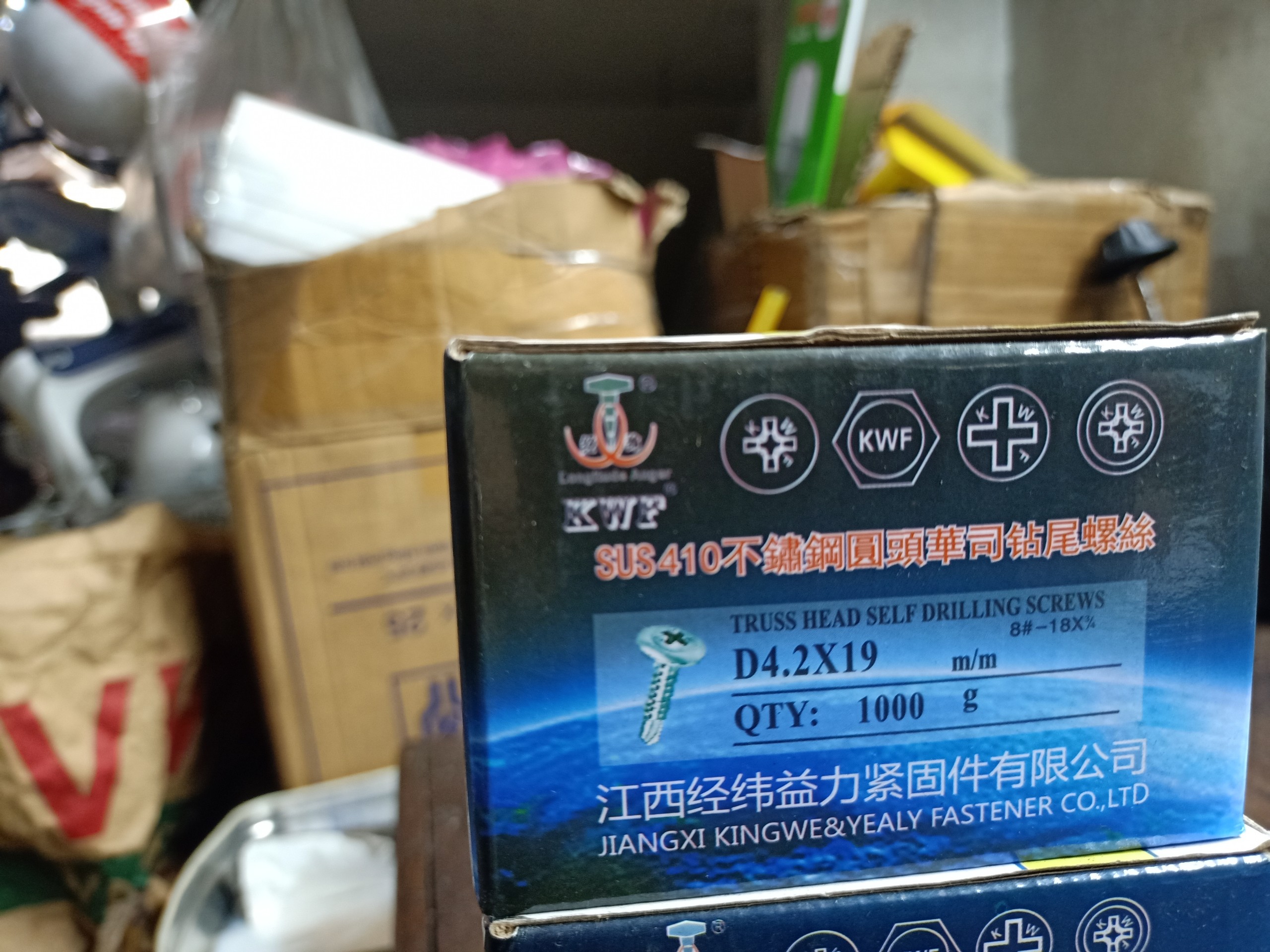 100G VÍT INOX TỰ KHOAN ĐẦU DÙ 1F3 - 4F