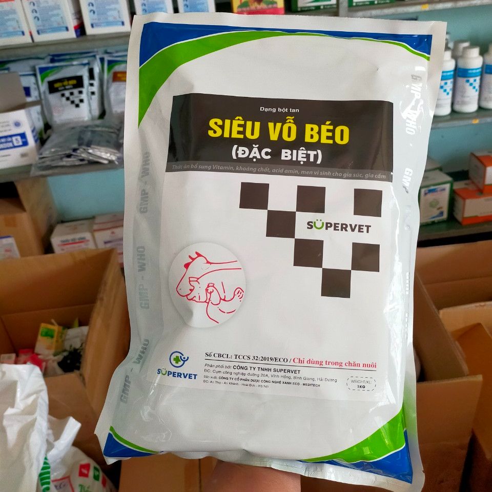Siêu Vỗ Béo, Siêu Lớn, Tăng Trọng Nhanh, Tăng Chất Lượng Quầy Thịt