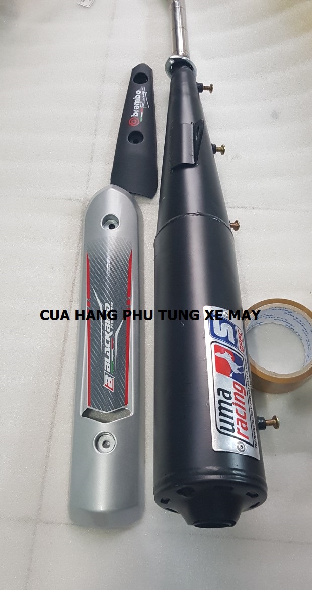 Pô UMA RACING kiểu SPARK gắn DREAM ( pô móc )