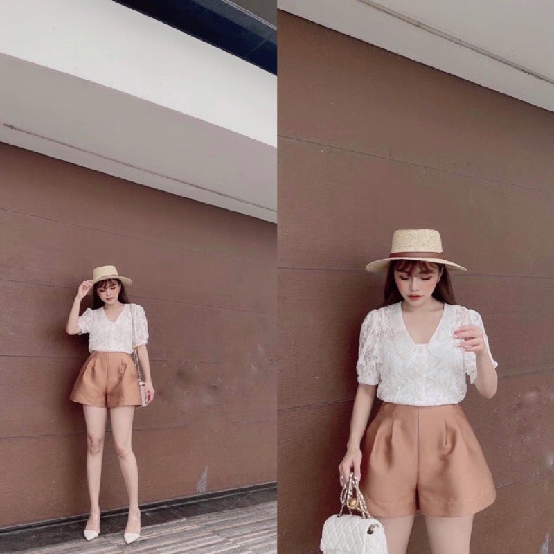 Quần đùi tacta bóng phong cách basic Q16