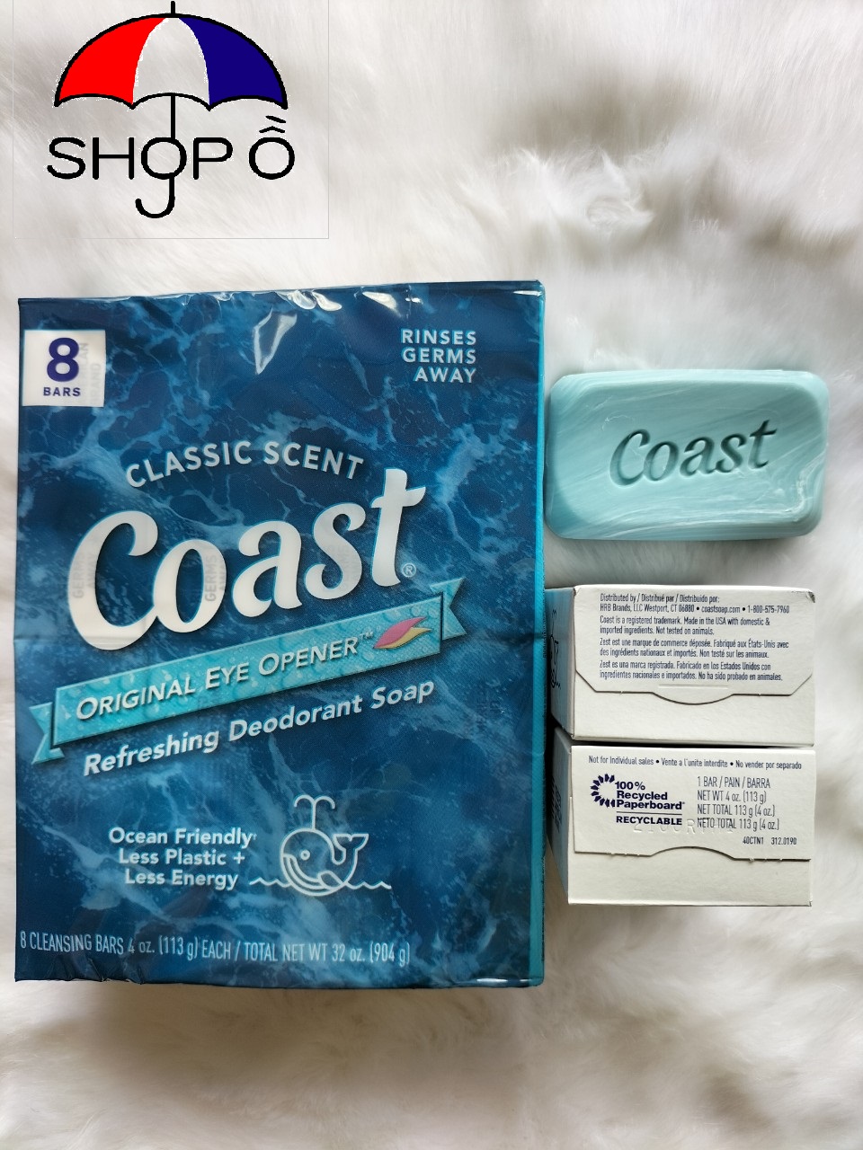 Combo 5 cục xà bông cục Coast 113gram Mỹ rất thơm