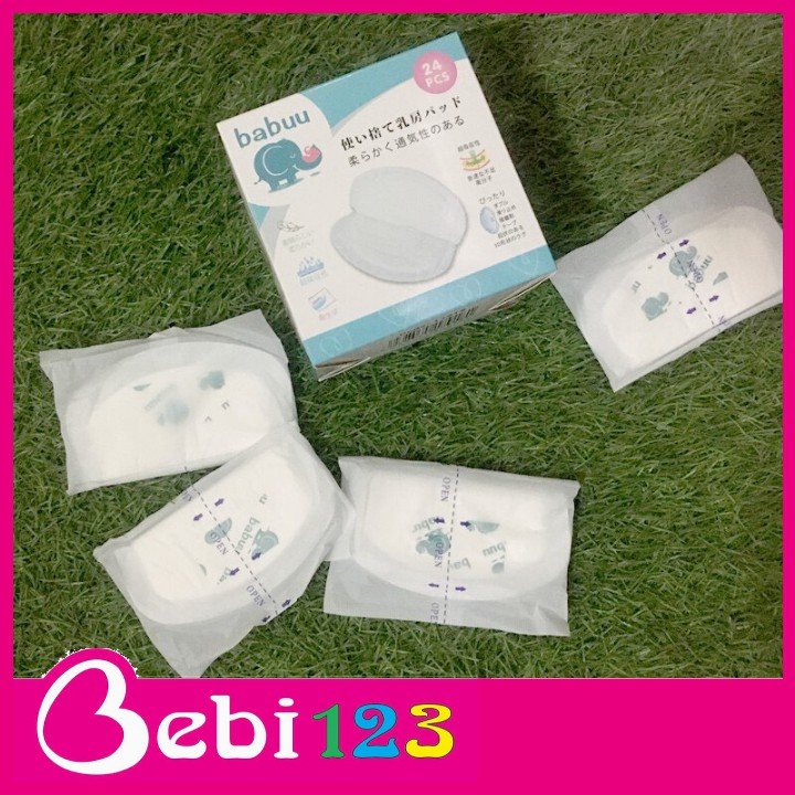 Hộp 24 miếng lót thấm sữa Baby Babuu Nhật Bản tiện lợi cho mẹ