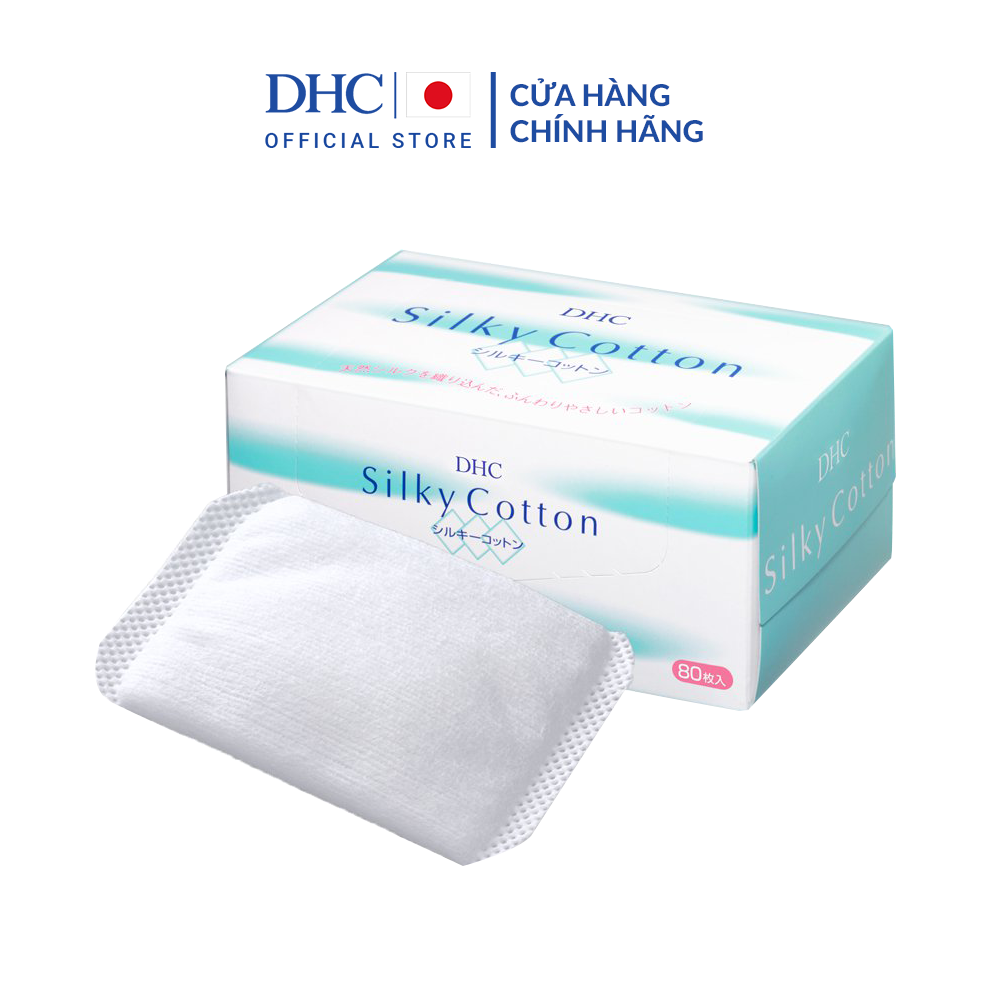 Bông tẩy trang DHC Silky Cotton 80pc